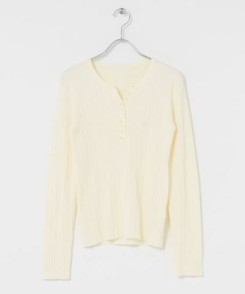 SENSE OF PLACE by URBAN RESEARCH / センスオブプレイス バイ アーバンリサーチ ニット・セーター | 『洗濯可』シシュウヘンリーネックミニケーブルセーター | 詳細30