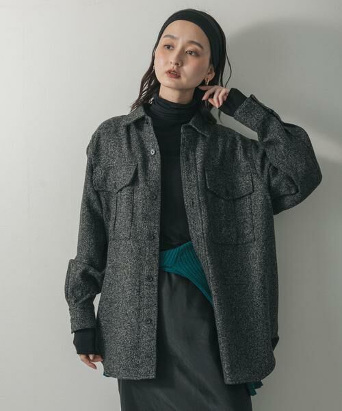 SENSE OF PLACE by URBAN RESEARCH / センスオブプレイス バイ アーバンリサーチ シャツ・ブラウス | ウールライクオーバーシャツ | 詳細2