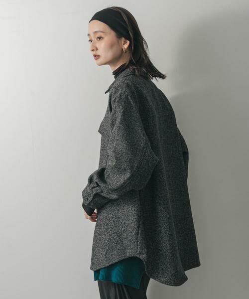 SENSE OF PLACE by URBAN RESEARCH / センスオブプレイス バイ アーバンリサーチ シャツ・ブラウス | ウールライクオーバーシャツ | 詳細3