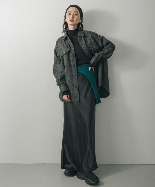 SENSE OF PLACE by URBAN RESEARCH / センスオブプレイス バイ アーバンリサーチ シャツ・ブラウス | ウールライクオーバーシャツ | 詳細5