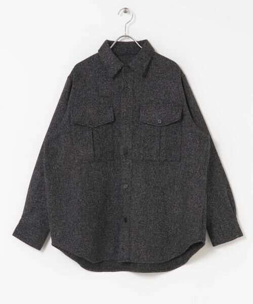 SENSE OF PLACE by URBAN RESEARCH / センスオブプレイス バイ アーバンリサーチ シャツ・ブラウス | ウールライクオーバーシャツ | 詳細8