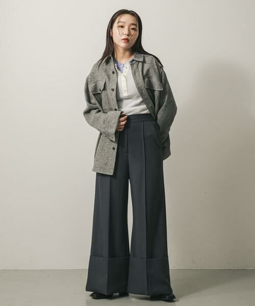 SENSE OF PLACE by URBAN RESEARCH / センスオブプレイス バイ アーバンリサーチ シャツ・ブラウス | ウールライクオーバーシャツ | 詳細14