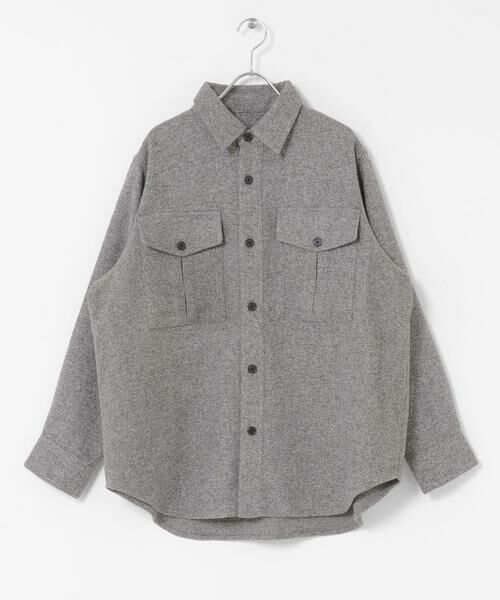 SENSE OF PLACE by URBAN RESEARCH / センスオブプレイス バイ アーバンリサーチ シャツ・ブラウス | ウールライクオーバーシャツ | 詳細16