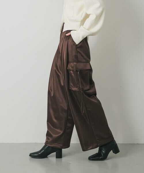 SENSE OF PLACE by URBAN RESEARCH / センスオブプレイス バイ アーバンリサーチ その他パンツ | サテンカーゴパンツ | 詳細1