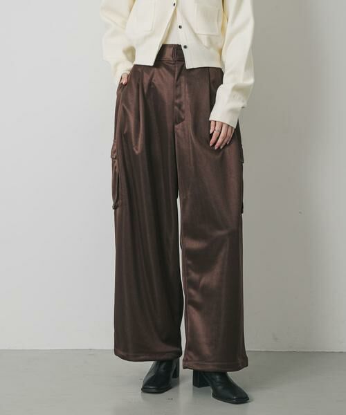 SENSE OF PLACE by URBAN RESEARCH / センスオブプレイス バイ アーバンリサーチ その他パンツ | サテンカーゴパンツ | 詳細2