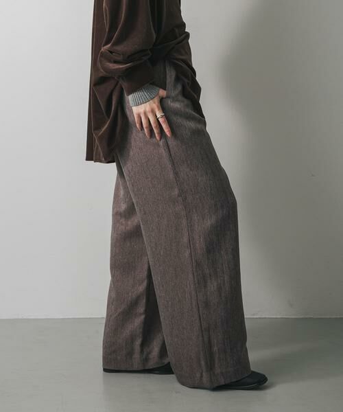 SENSE OF PLACE by URBAN RESEARCH / センスオブプレイス バイ アーバンリサーチ その他パンツ | ヘリンボーンタックパンツ | 詳細1