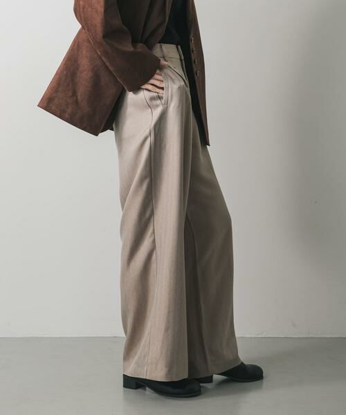 SENSE OF PLACE by URBAN RESEARCH / センスオブプレイス バイ アーバンリサーチ その他パンツ | ヘリンボーンタックパンツ | 詳細19