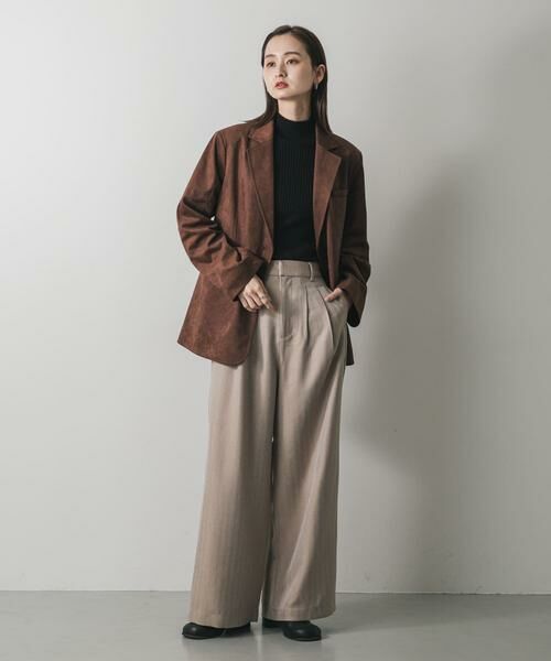 SENSE OF PLACE by URBAN RESEARCH / センスオブプレイス バイ アーバンリサーチ その他パンツ | ヘリンボーンタックパンツ | 詳細21