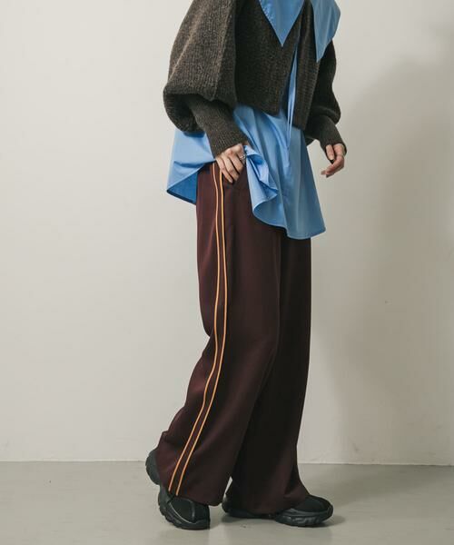 SENSE OF PLACE by URBAN RESEARCH / センスオブプレイス バイ アーバンリサーチ その他パンツ | アウトシームラインパンツ(ブラウン)