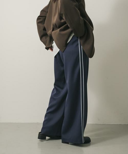 SENSE OF PLACE by URBAN RESEARCH / センスオブプレイス バイ アーバンリサーチ その他パンツ | アウトシームラインパンツ(ネイビー)