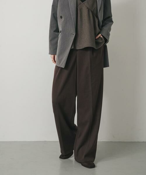 SENSE OF PLACE by URBAN RESEARCH / センスオブプレイス バイ アーバンリサーチ その他パンツ | 『BLACK, TALLサイズ/WEB限定』ジャージーストレートスラックス | 詳細1