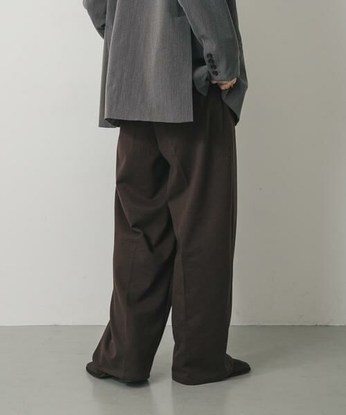 SENSE OF PLACE by URBAN RESEARCH / センスオブプレイス バイ アーバンリサーチ その他パンツ | 『BLACK, TALLサイズ/WEB限定』ジャージーストレートスラックス | 詳細3
