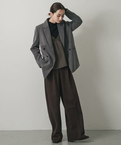 SENSE OF PLACE by URBAN RESEARCH / センスオブプレイス バイ アーバンリサーチ その他パンツ | 『BLACK, TALLサイズ/WEB限定』ジャージーストレートスラックス | 詳細4