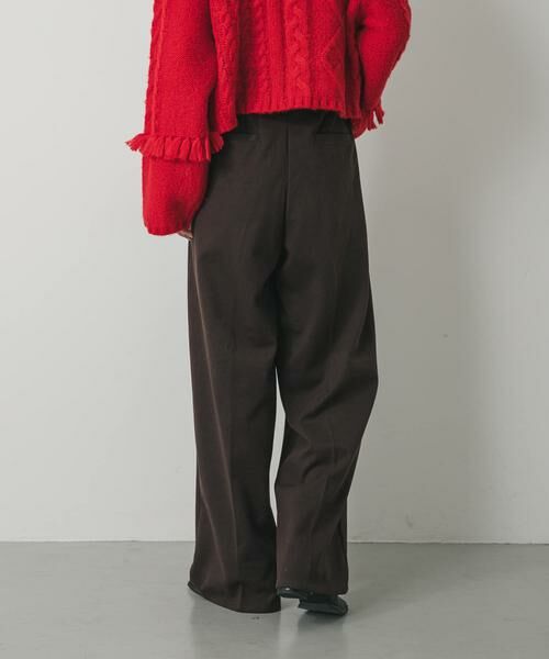 SENSE OF PLACE by URBAN RESEARCH / センスオブプレイス バイ アーバンリサーチ その他パンツ | 『BLACK, TALLサイズ/WEB限定』ジャージーストレートスラックス | 詳細9