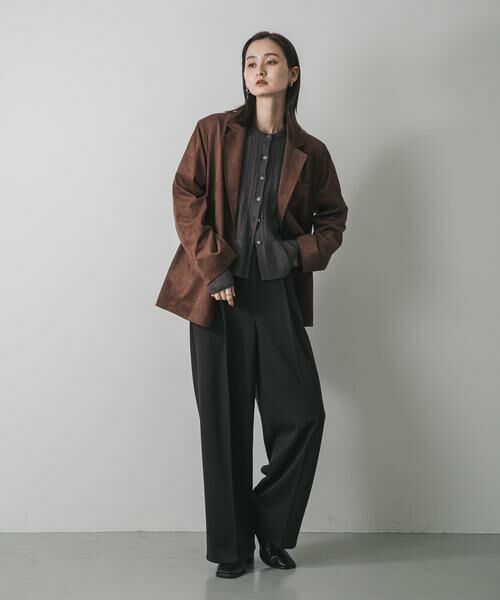 SENSE OF PLACE by URBAN RESEARCH / センスオブプレイス バイ アーバンリサーチ その他パンツ | 『BLACK, TALLサイズ/WEB限定』ジャージーストレートスラックス | 詳細20