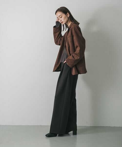 SENSE OF PLACE by URBAN RESEARCH / センスオブプレイス バイ アーバンリサーチ その他パンツ | 『BLACK, TALLサイズ/WEB限定』ジャージーストレートスラックス | 詳細21