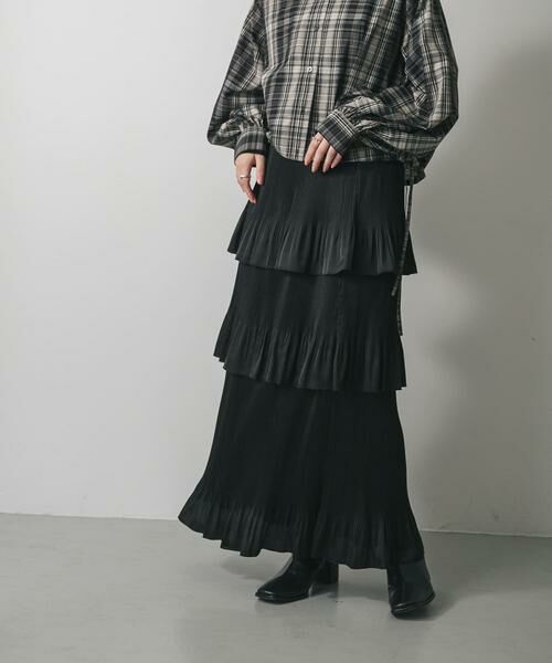 SENSE OF PLACE by URBAN RESEARCH / センスオブプレイス バイ アーバンリサーチ スカート | ティアードプリーツスカート | 詳細18