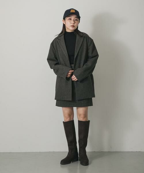 SENSE OF PLACE by URBAN RESEARCH / センスオブプレイス バイ アーバンリサーチ スカート | ジャージーメルトンミニスカート | 詳細4