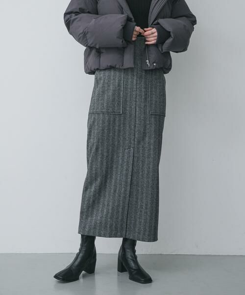 SENSE OF PLACE by URBAN RESEARCH / センスオブプレイス バイ アーバンリサーチ スカート | 『XS, TALLサイズ/WEB限定』ジャージーメルトンアウトポケットスカート | 詳細16