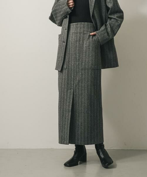 SENSE OF PLACE by URBAN RESEARCH / センスオブプレイス バイ アーバンリサーチ スカート | 『XS, TALLサイズ/WEB限定』ジャージーメルトンアウトポケットスカート | 詳細19
