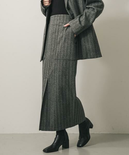 SENSE OF PLACE by URBAN RESEARCH / センスオブプレイス バイ アーバンリサーチ スカート | 『XS, TALLサイズ/WEB限定』ジャージーメルトンアウトポケットスカート | 詳細20