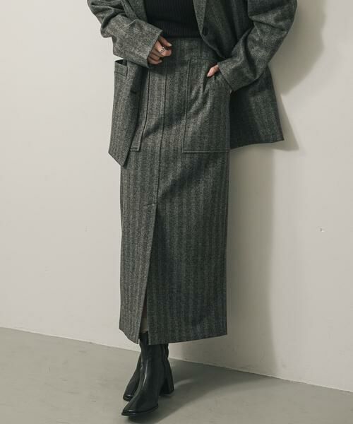 SENSE OF PLACE by URBAN RESEARCH / センスオブプレイス バイ アーバンリサーチ スカート | 『XS, TALLサイズ/WEB限定』ジャージーメルトンアウトポケットスカート | 詳細23