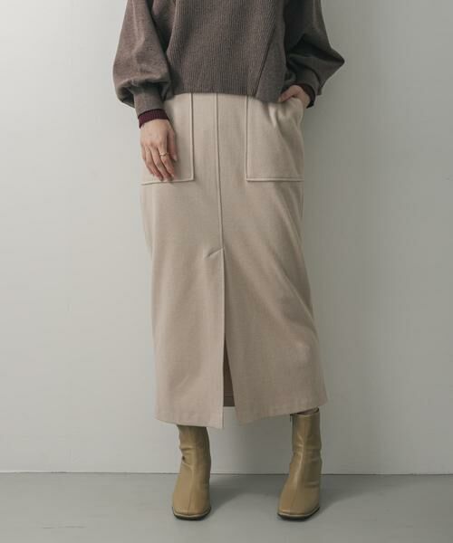 SENSE OF PLACE by URBAN RESEARCH / センスオブプレイス バイ アーバンリサーチ スカート | 『XS, TALLサイズ/WEB限定』ジャージーメルトンアウトポケットスカート | 詳細28