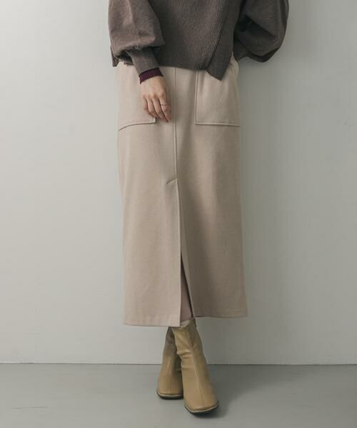 SENSE OF PLACE by URBAN RESEARCH / センスオブプレイス バイ アーバンリサーチ スカート | 『XS, TALLサイズ/WEB限定』ジャージーメルトンアウトポケットスカート | 詳細29