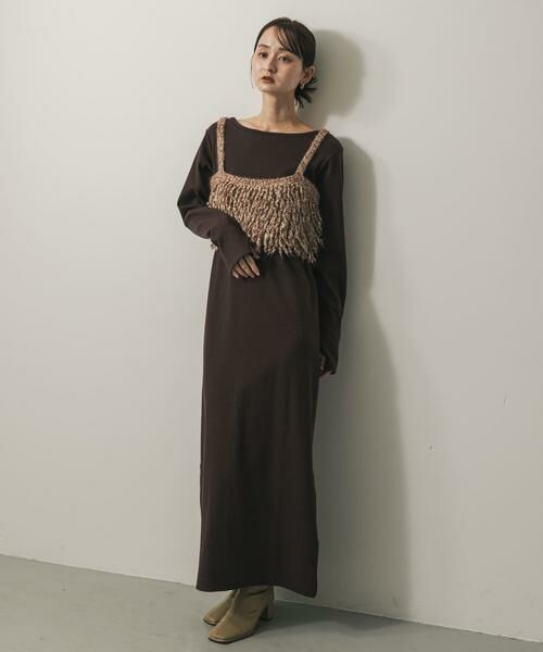 SENSE OF PLACE by URBAN RESEARCH / センスオブプレイス バイ アーバンリサーチ ワンピース | バックプレートツキリブワンピ | 詳細2