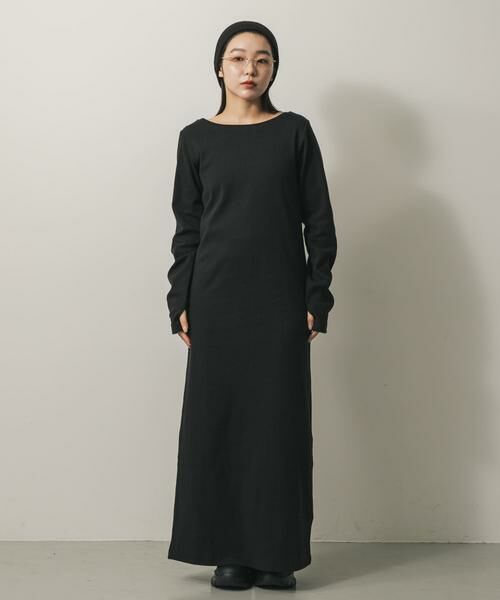 SENSE OF PLACE by URBAN RESEARCH / センスオブプレイス バイ アーバンリサーチ ワンピース | バックプレートツキリブワンピ | 詳細11