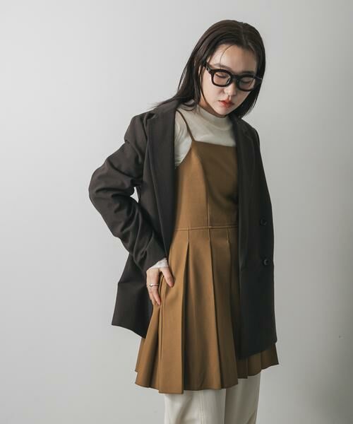 SENSE OF PLACE by URBAN RESEARCH / センスオブプレイス バイ アーバンリサーチ ワンピース | プリーツミニキャミワンピース | 詳細1