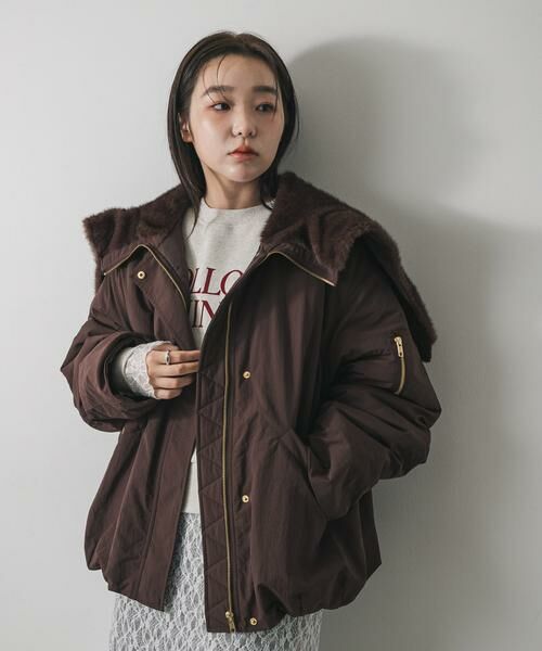 SENSE OF PLACE by URBAN RESEARCH / センスオブプレイス バイ アーバンリサーチ ブルゾン | ファーエリバルーンブルゾン | 詳細4