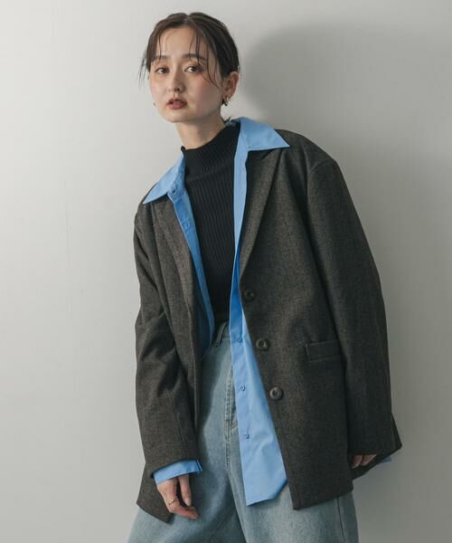 SENSE OF PLACE by URBAN RESEARCH / センスオブプレイス バイ アーバンリサーチ その他アウター | ジャージーメルトンテーラード | 詳細4