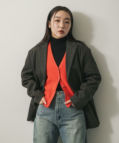 SENSE OF PLACE by URBAN RESEARCH / センスオブプレイス バイ アーバンリサーチ その他アウター | ジャージーメルトンテーラード(ブラウン系その他)