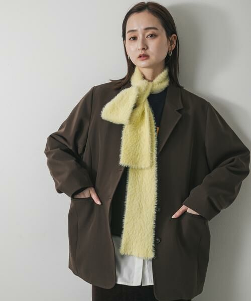 SENSE OF PLACE by URBAN RESEARCH / センスオブプレイス バイ アーバンリサーチ マフラー・ショール・スヌード・ストール | シャギーナローストール | 詳細3