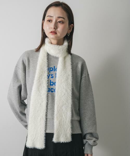 SENSE OF PLACE by URBAN RESEARCH / センスオブプレイス バイ アーバンリサーチ マフラー・ショール・スヌード・ストール | シャギーナローストール | 詳細8