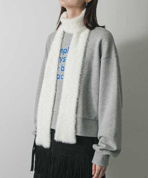 SENSE OF PLACE by URBAN RESEARCH / センスオブプレイス バイ アーバンリサーチ マフラー・ショール・スヌード・ストール | シャギーナローストール | 詳細9