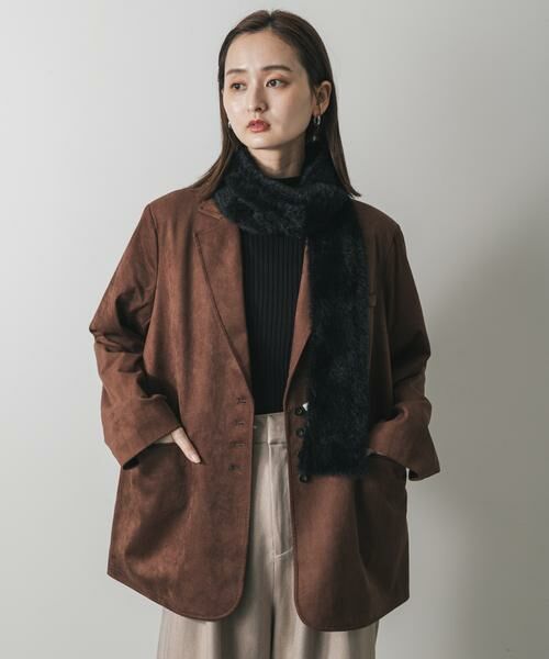 SENSE OF PLACE by URBAN RESEARCH / センスオブプレイス バイ アーバンリサーチ マフラー・ショール・スヌード・ストール | シャギーナローストール | 詳細12