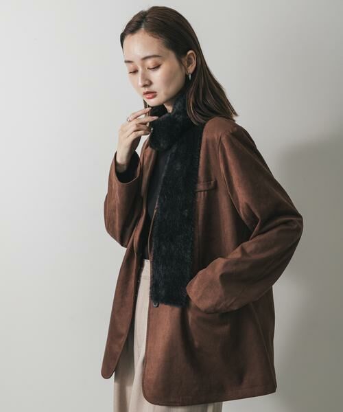 SENSE OF PLACE by URBAN RESEARCH / センスオブプレイス バイ アーバンリサーチ マフラー・ショール・スヌード・ストール | シャギーナローストール | 詳細13