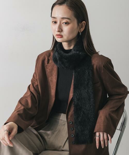 SENSE OF PLACE by URBAN RESEARCH / センスオブプレイス バイ アーバンリサーチ マフラー・ショール・スヌード・ストール | シャギーナローストール | 詳細14