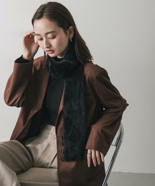 SENSE OF PLACE by URBAN RESEARCH / センスオブプレイス バイ アーバンリサーチ マフラー・ショール・スヌード・ストール | シャギーナローストール | 詳細15