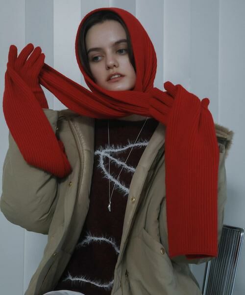 SENSE OF PLACE by URBAN RESEARCH / センスオブプレイス バイ アーバンリサーチ マフラー・ショール・スヌード・ストール | モチモチニットストール | 詳細1