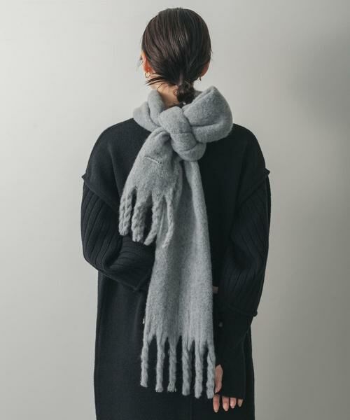 SENSE OF PLACE by URBAN RESEARCH/センスオブプレイス バイ アーバンリサーチ モヘアライクストール グレー one