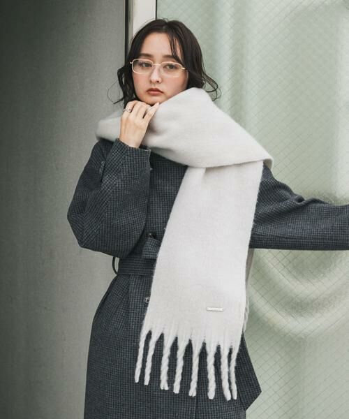 SENSE OF PLACE by URBAN RESEARCH/センスオブプレイス バイ アーバンリサーチ モヘアライクストール ライトベージュ one