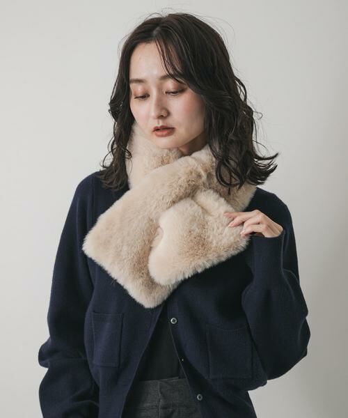 SENSE OF PLACE by URBAN RESEARCH / センスオブプレイス バイ アーバンリサーチ マフラー・ショール・スヌード・ストール | ボリュームエコファーティペット | 詳細11