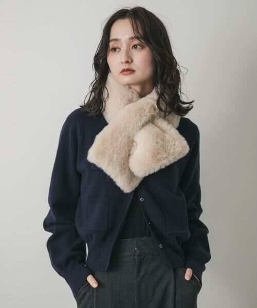 SENSE OF PLACE by URBAN RESEARCH / センスオブプレイス バイ アーバンリサーチ マフラー・ショール・スヌード・ストール | ボリュームエコファーティペット | 詳細12