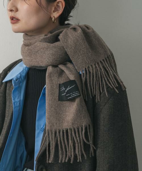 SENSE OF PLACE by URBAN RESEARCH/センスオブプレイス バイ アーバンリサーチ カシミヤミックスウールストール ブラウン one