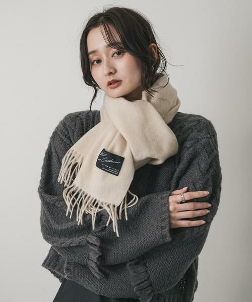 SENSE OF PLACE by URBAN RESEARCH / センスオブプレイス バイ アーバンリサーチ マフラー・ショール・スヌード・ストール | カシミヤミックスウールストール | 詳細13