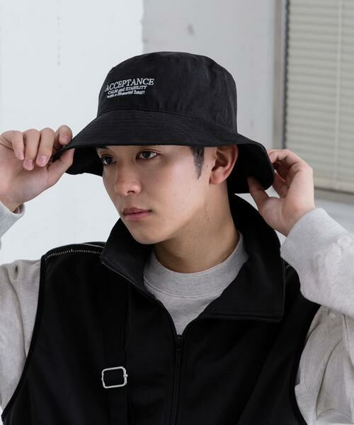 SENSE OF PLACE by URBAN RESEARCH / センスオブプレイス バイ アーバンリサーチ ハット | ピーチキモウロゴシシュウバケットハット | 詳細8
