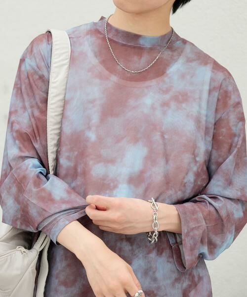 SENSE OF PLACE by URBAN RESEARCH / センスオブプレイス バイ アーバンリサーチ Tシャツ | マーブルシアールーズロングTシャツ(ブラウン)